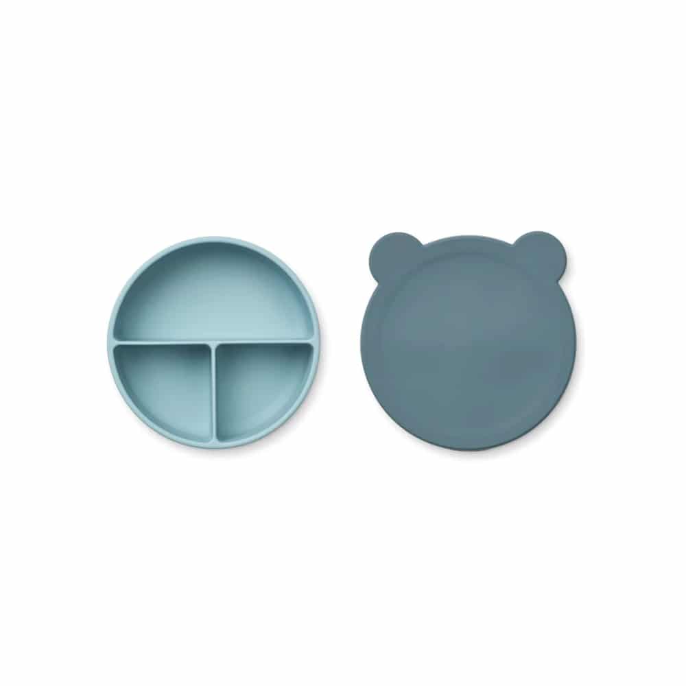 Trennschüssel "Rosie" Bär Blau Mix