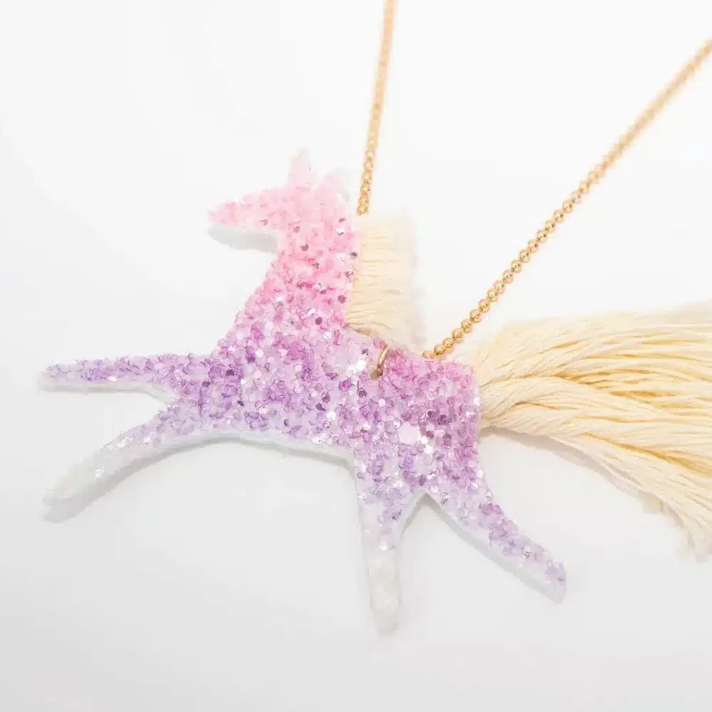 Einhorn Glitzerkette