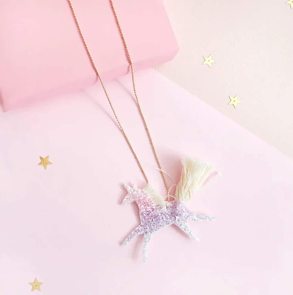Einhorn Glitzerkette