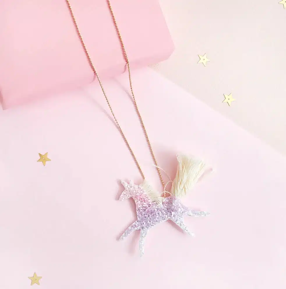 Einhorn Glitzerkette
