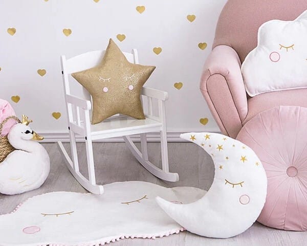 Kuschelkissen Stern, Gold