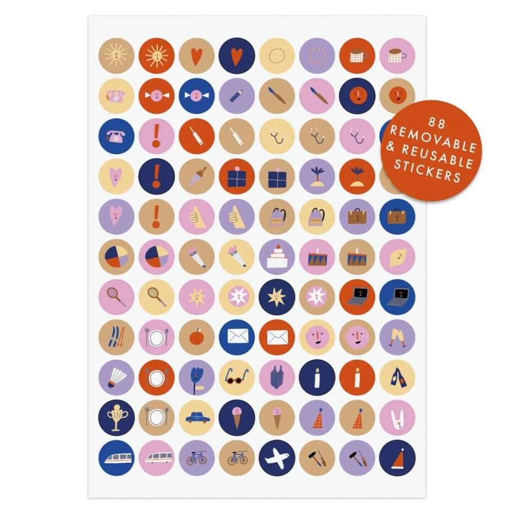 Familienkalender 2023 inkl. Poster + 88 Sticker