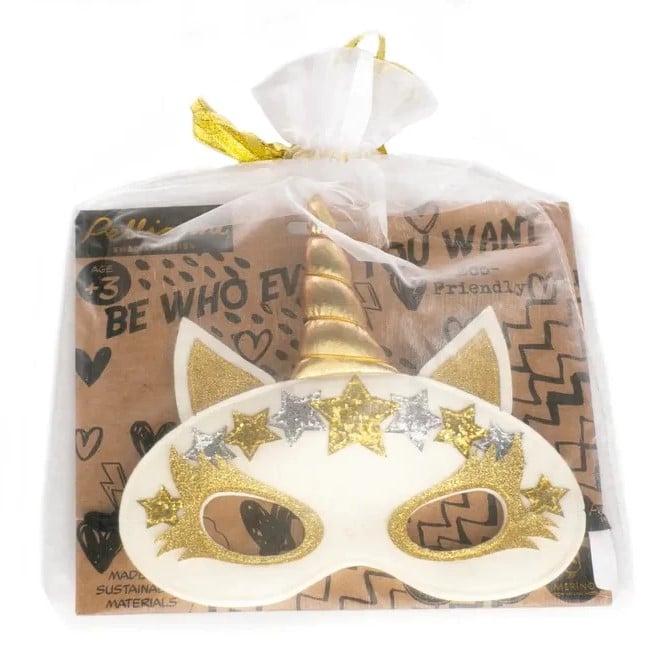 Maske "Einhorn" Gold