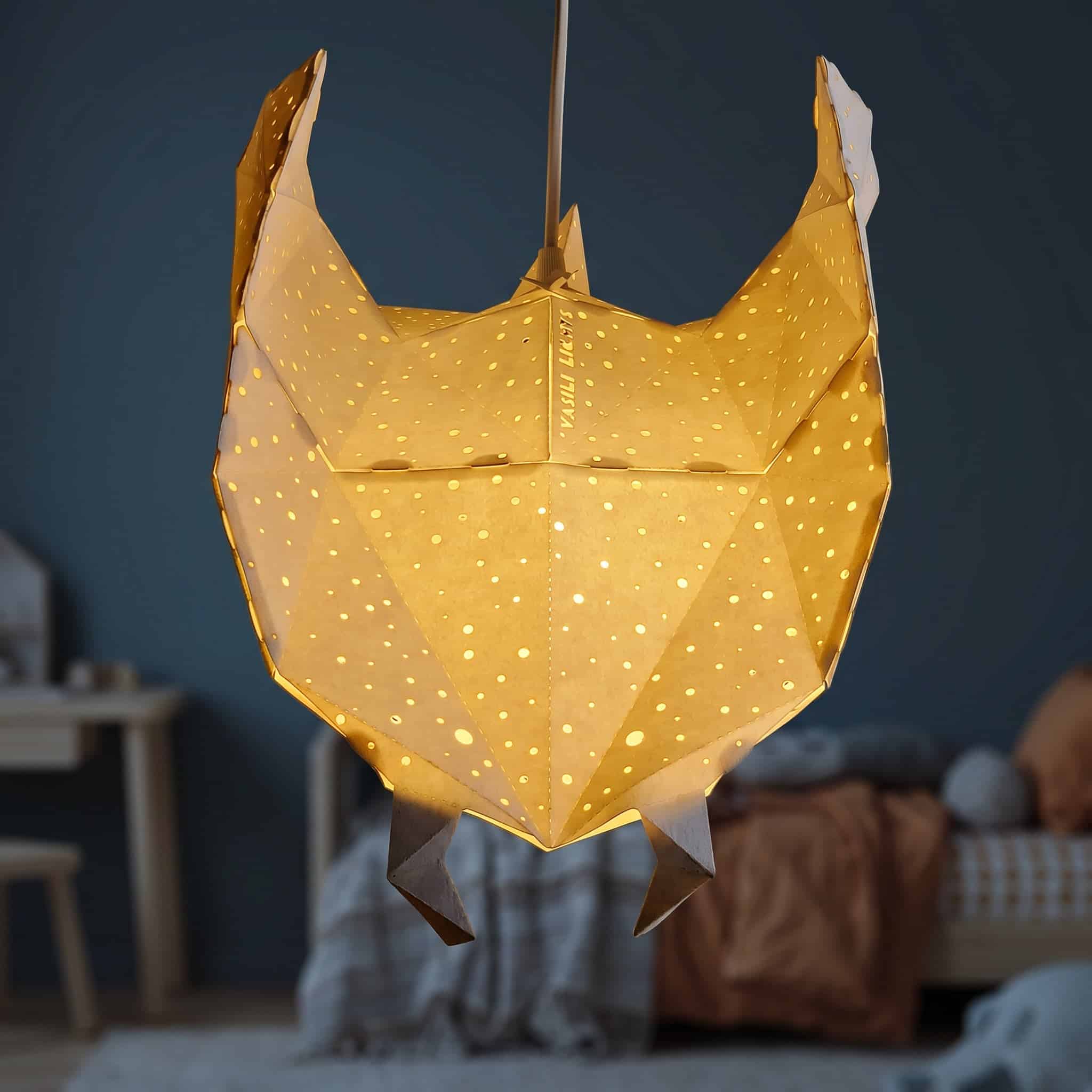 Ray – Rochen-Pendelleuchte in Weiß