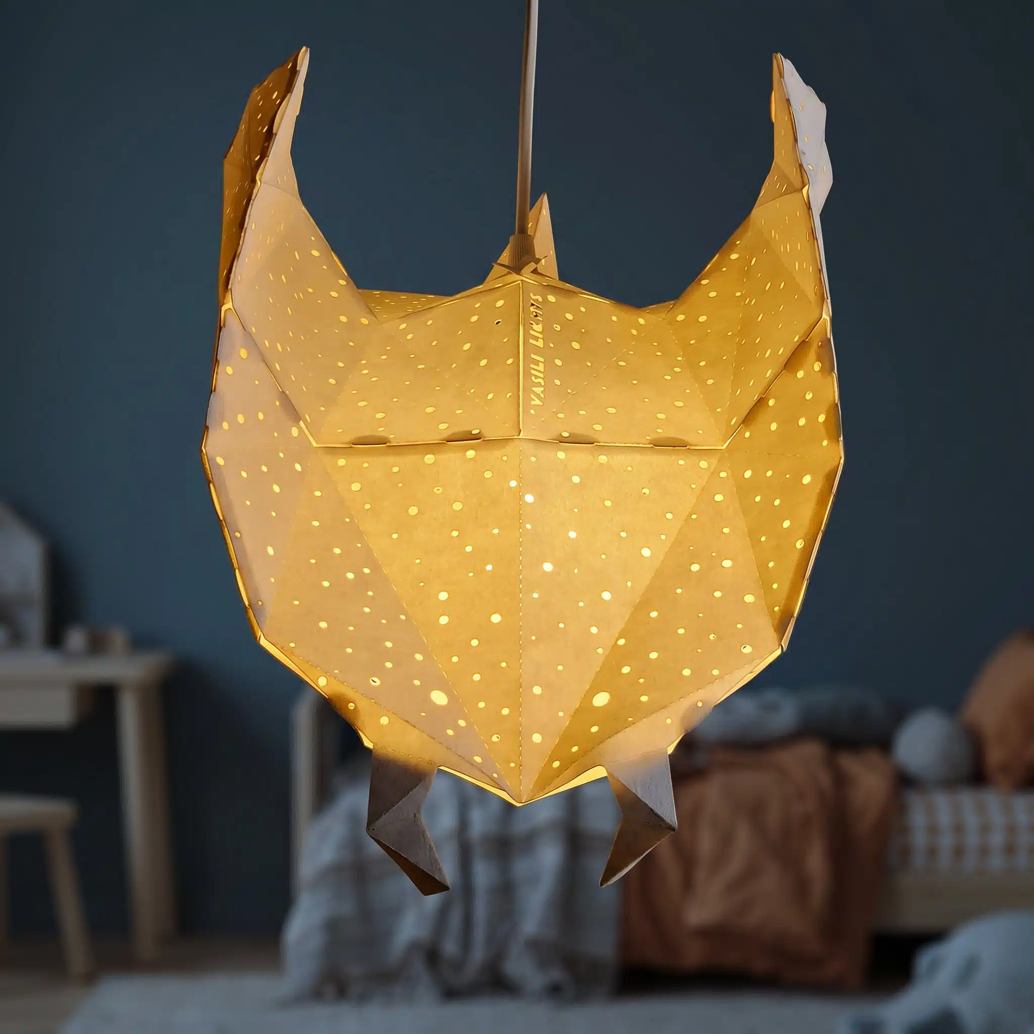 Ray – Rochen-Pendelleuchte in Weiß