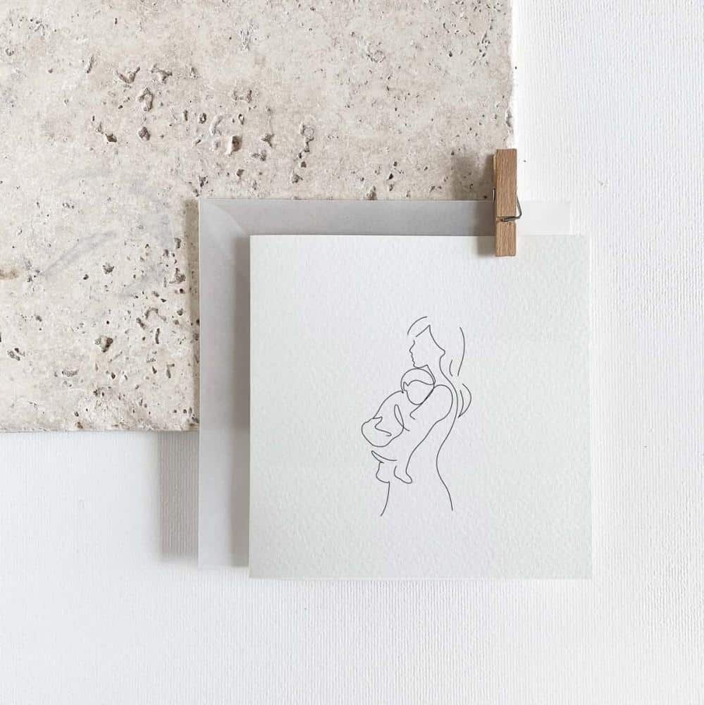 Klappkarte “Mama & Baby”