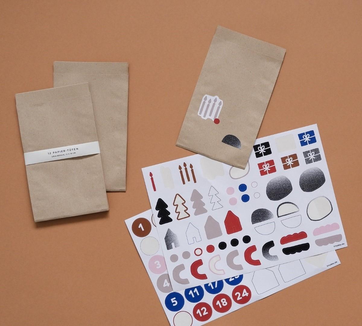 Adventskalender Sticker-Set