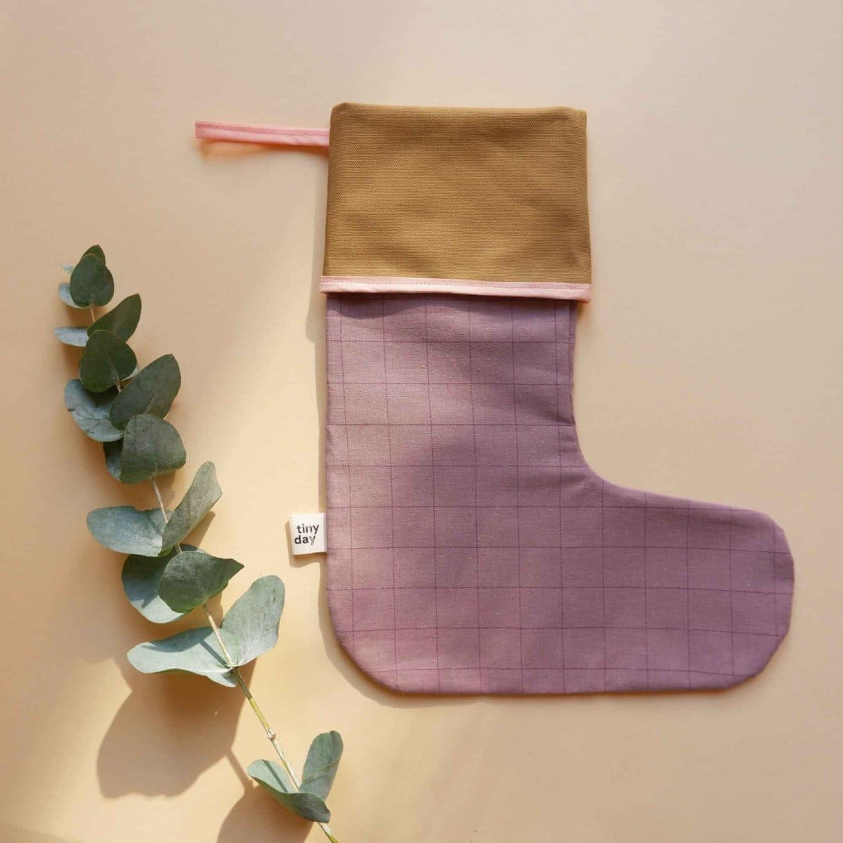 Nikolaus-Stiefel grid rosa/senf