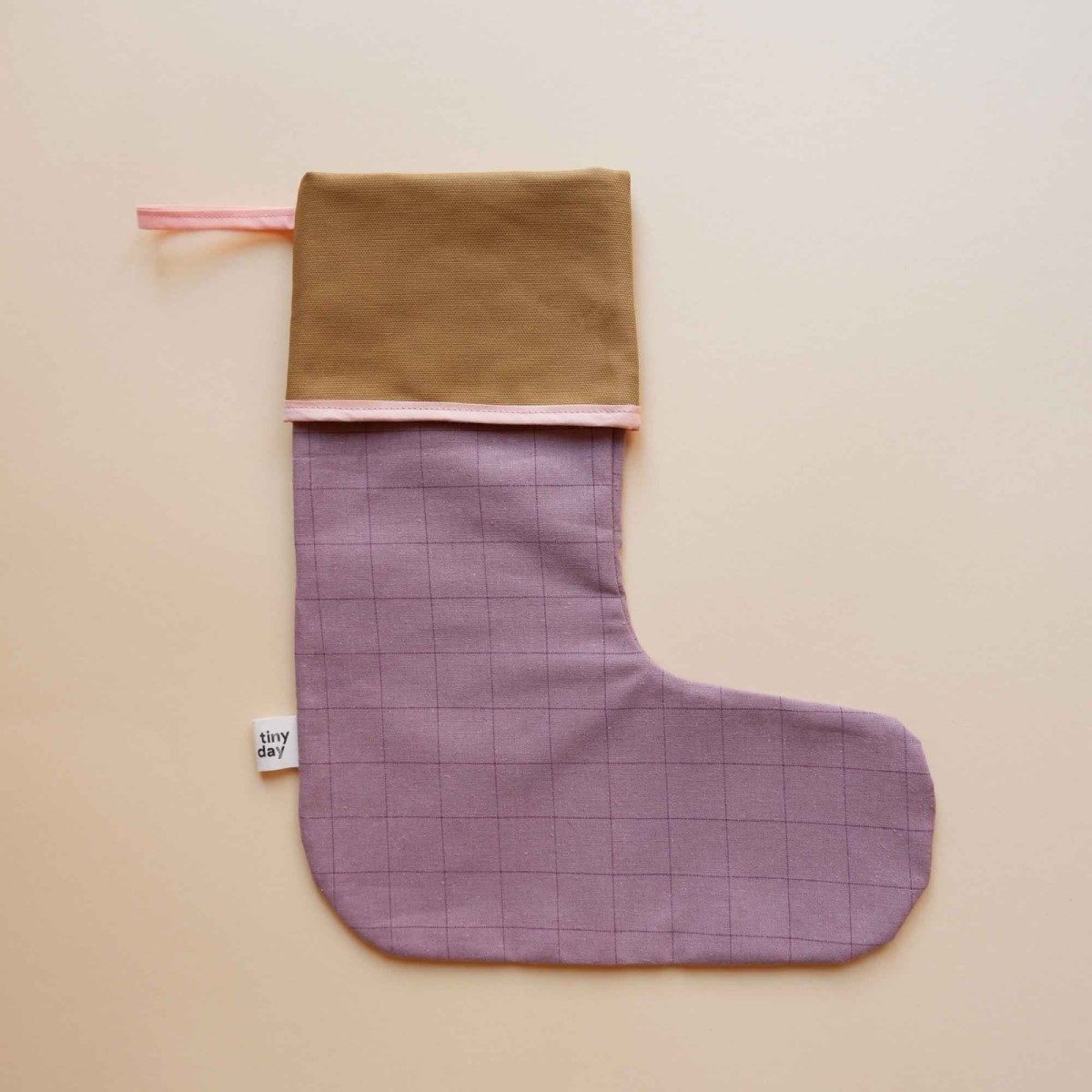 Nikolaus-Stiefel grid rosa/senf