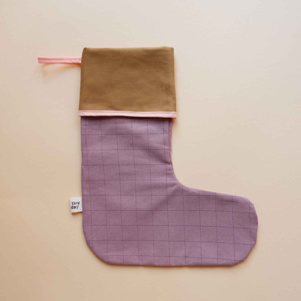 Nikolaus-Stiefel grid rosa/senf