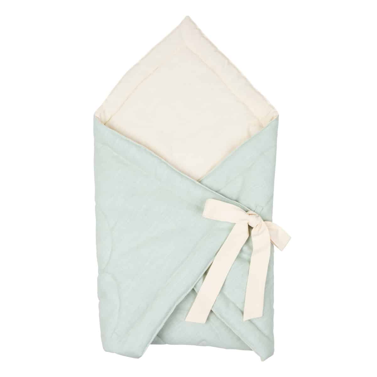 Babydecke Blume "Mint"
