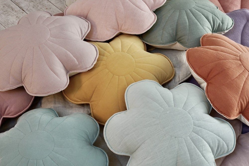 Kissen Blume Leinen "Sandy Lily"