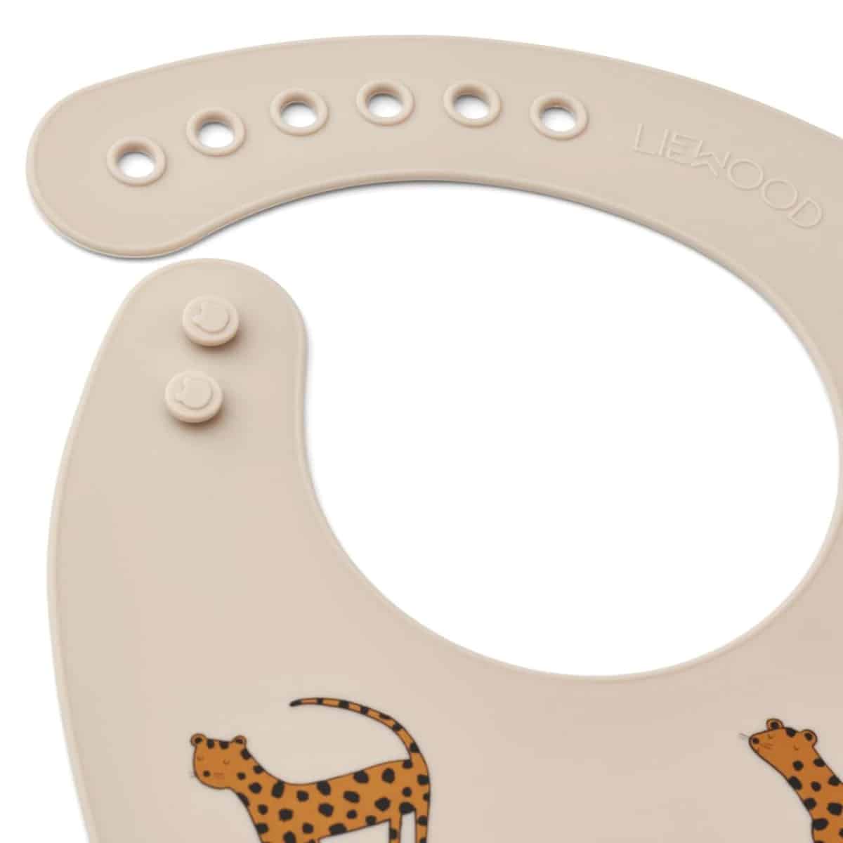 Lätzchen "Tilda" Leopard 2er Pack