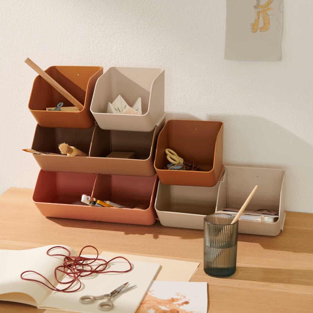 Aufbewahrungsbox M "Rosemary" Sandy 2er Set