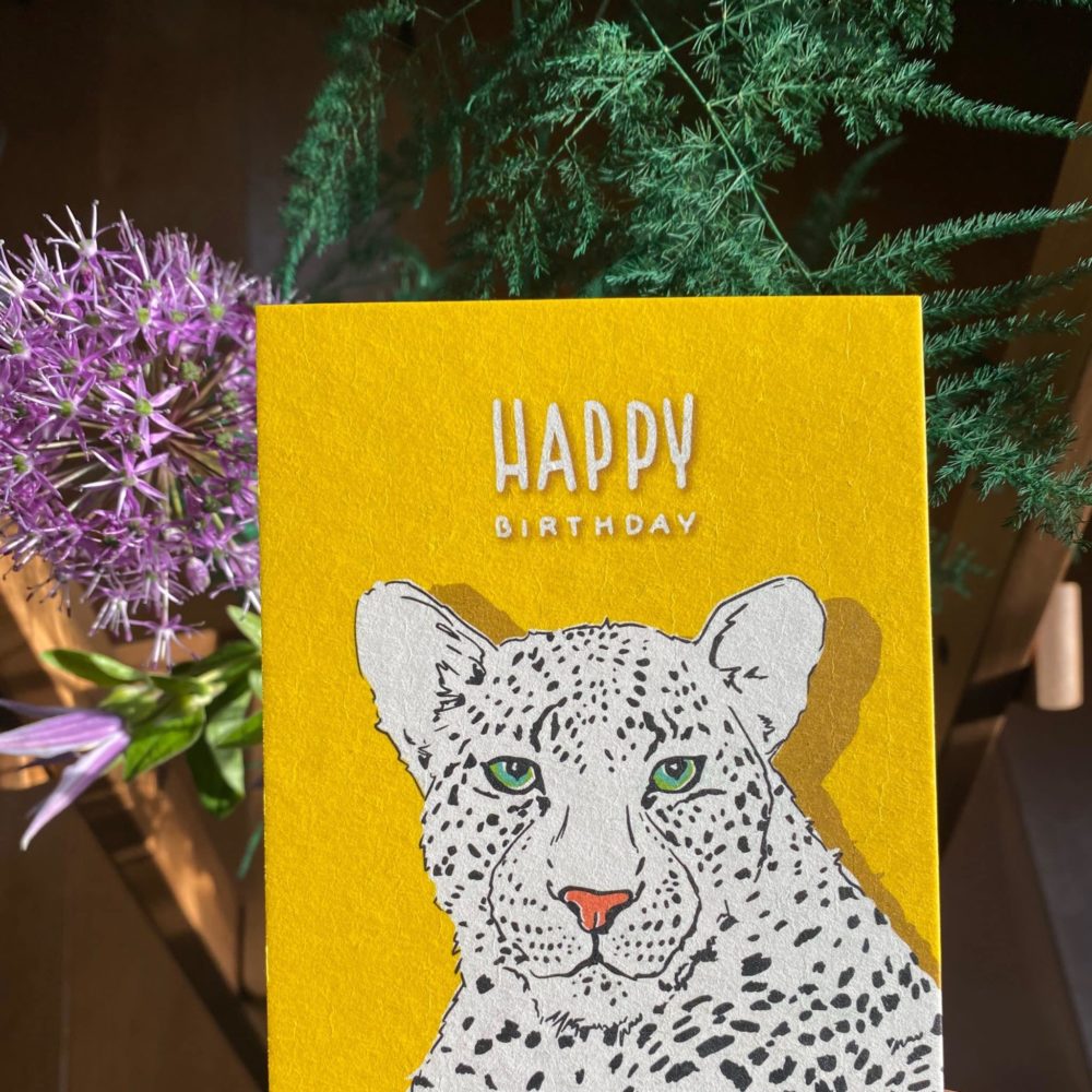 Postkarte-illi-Leopard-Kyute