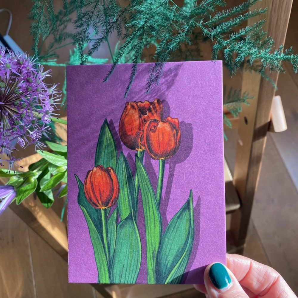 Postkarte-illi-Tulpen-kyute