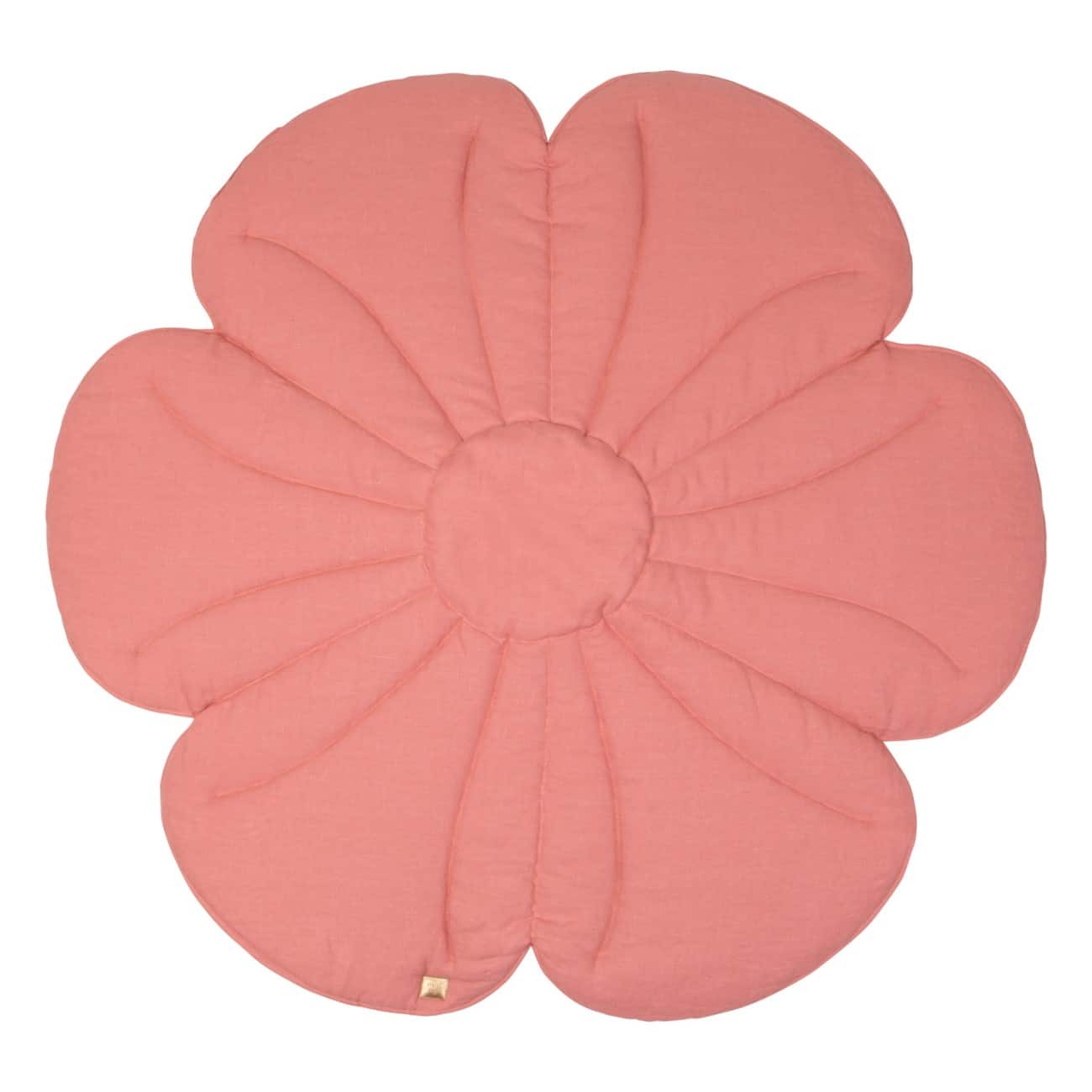 Spielmatte Leinen "Coral Pink Dahlia"