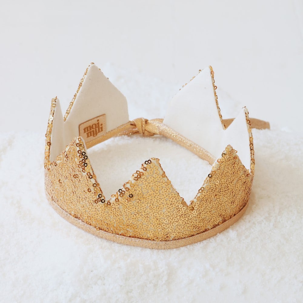Märchenkrone, Gold Pailletten