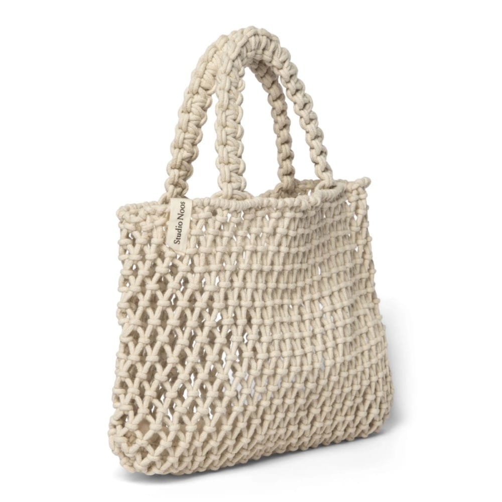 Tasche Mini *Macramé* Ecru