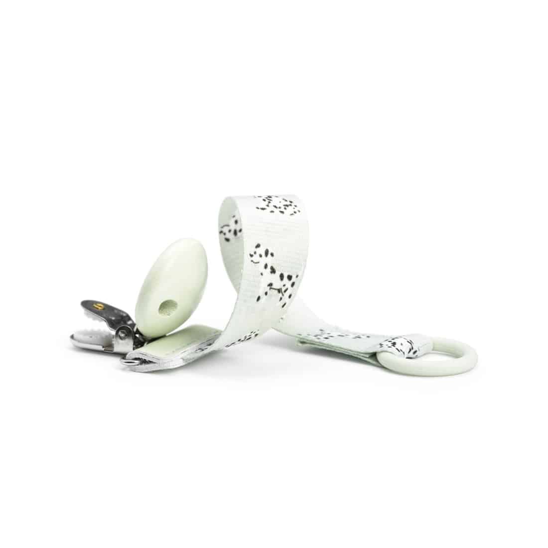 Schnullerband mit Holzdetail, Darling Dalmatians