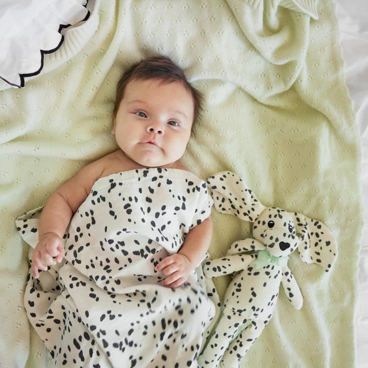 Bambus Musselin Decke, Dalmatian Dots