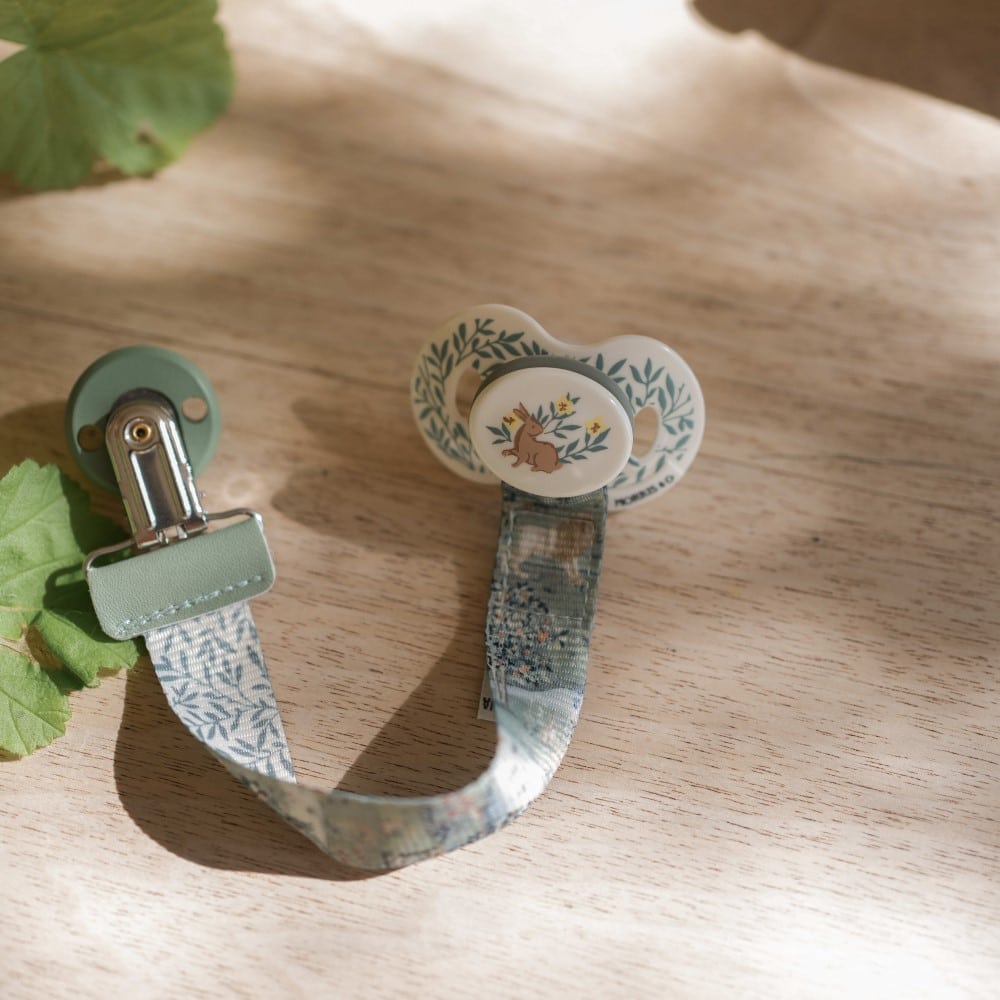 Schnullerband mit Holzdetail, Owl & Willow