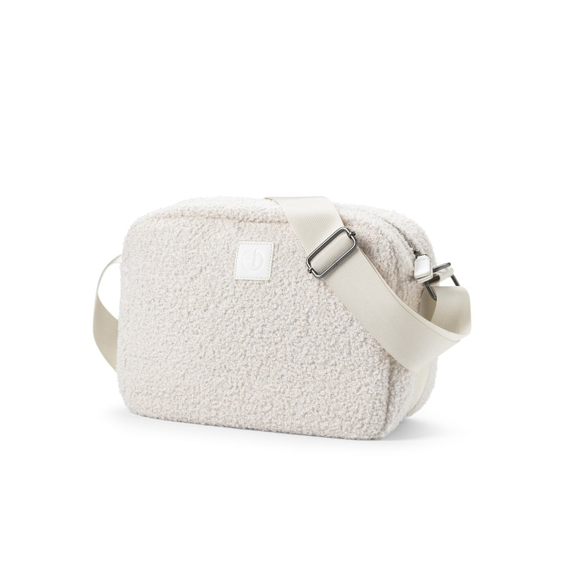 Wickeltasche Crossbody, White Bouclé