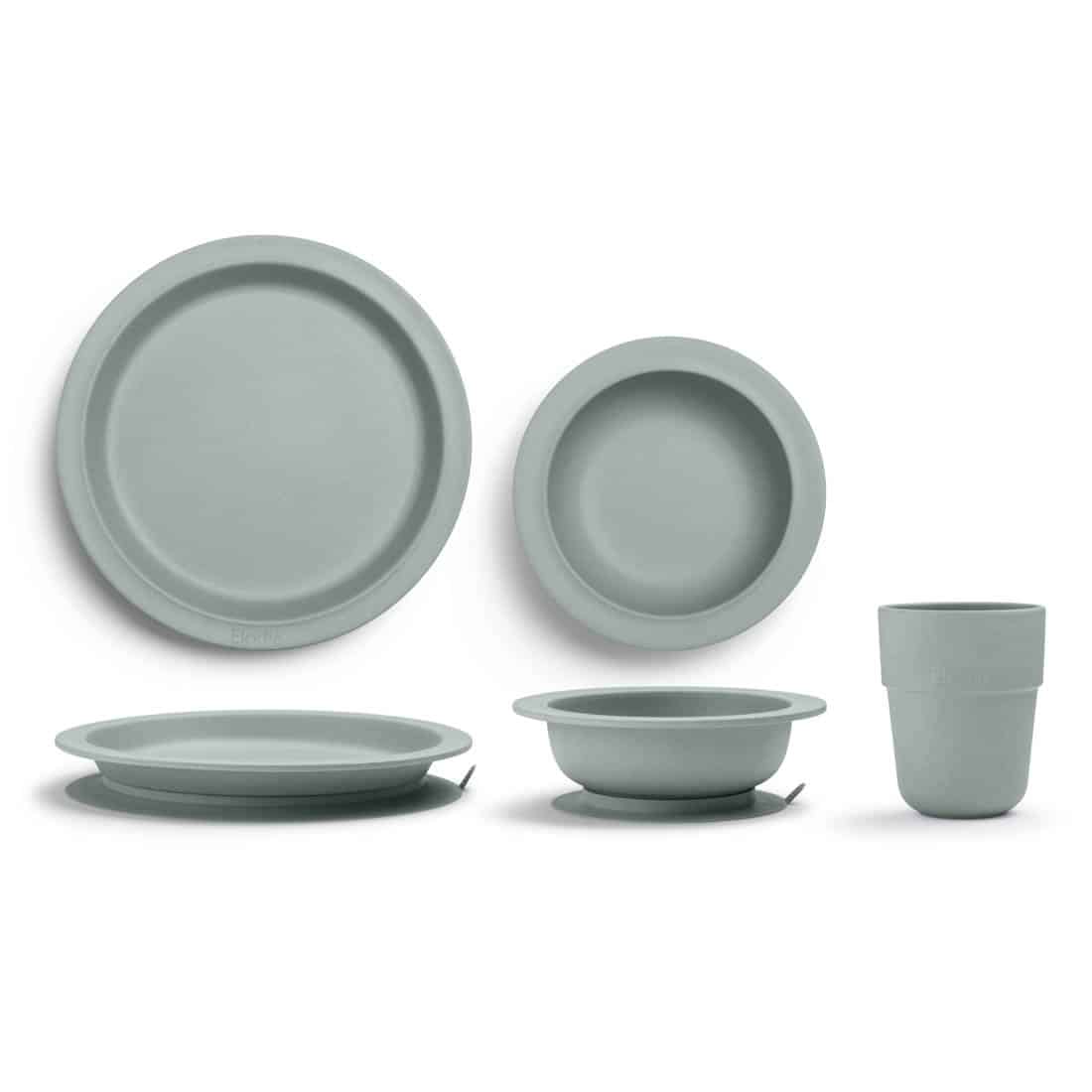Geschirrset für Kinder 3 teilig, Pebble Green