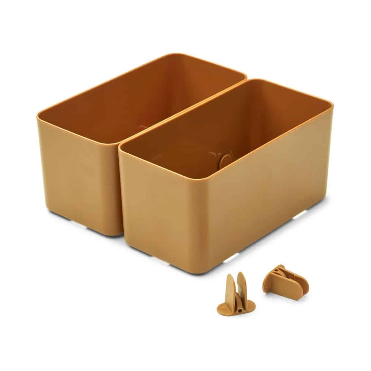Aufbewahrungssystem 2er Set *Jamal*, Golden Caramel