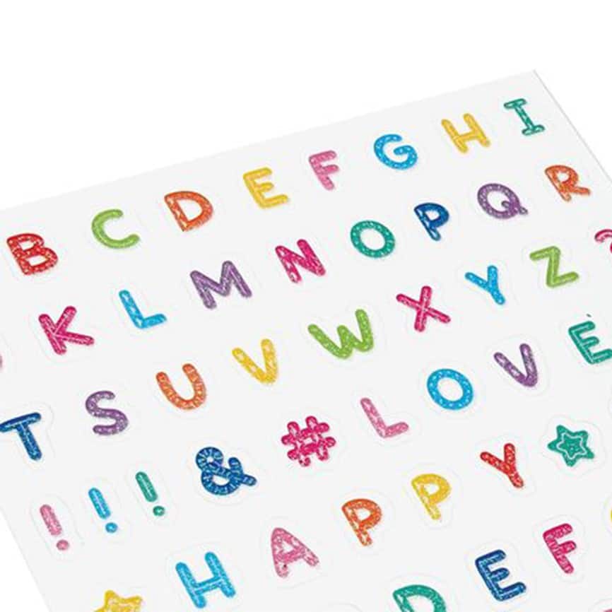 Stickiville Sticker, Alphabet