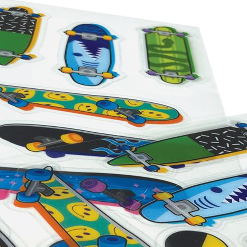 Stickiville Sticker, Skateboards