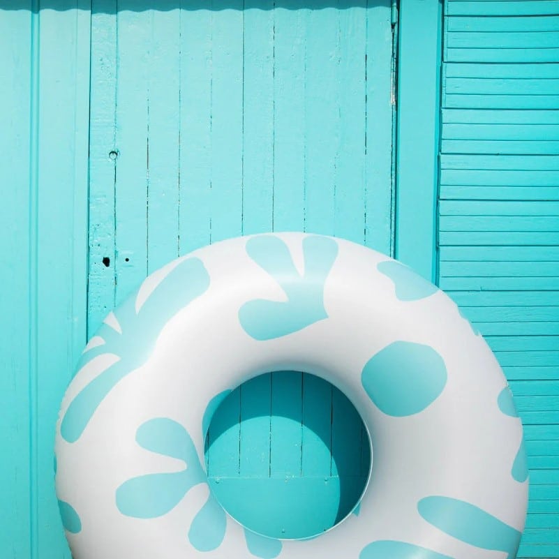 Schwimmring "Moorea" White Aqua