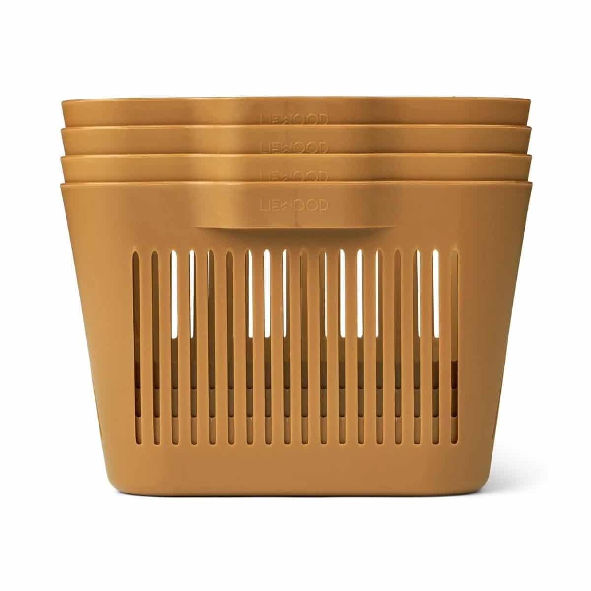 Korb *Makeeva*, 4er Set, Golden Caramel
