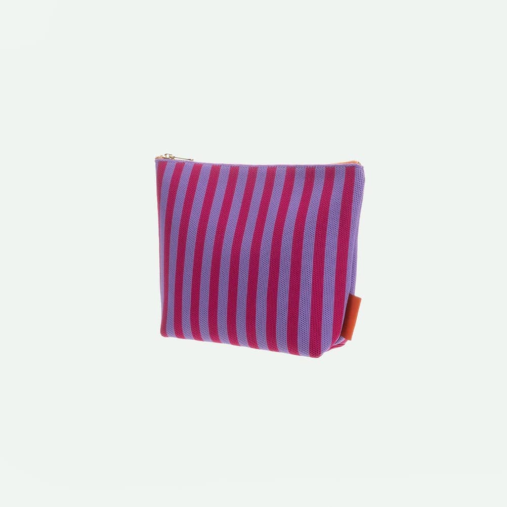 Kosmetiktasche *Knitted Stripes*, positano purple + sunset lilac
