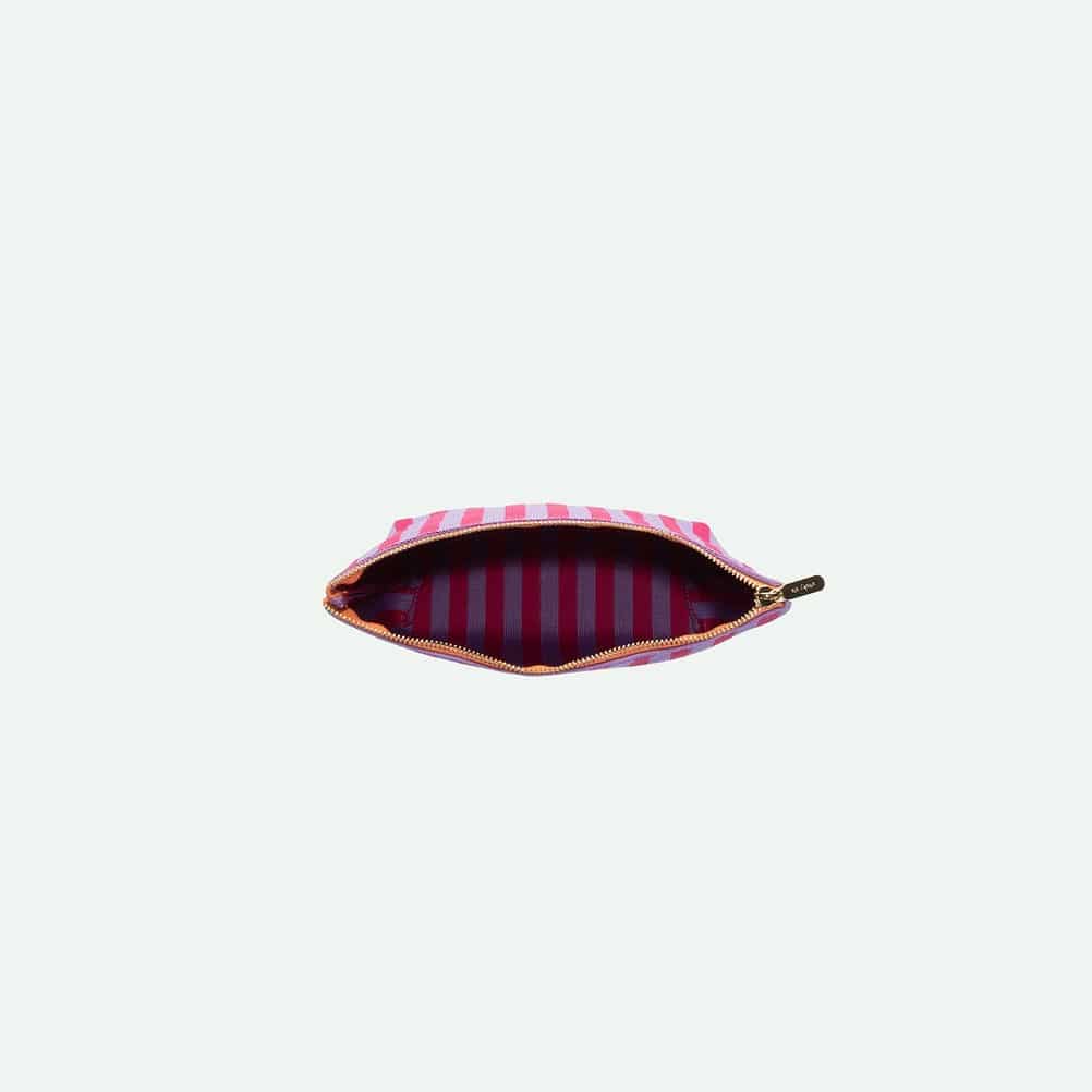 Kosmetiktasche *Knitted Stripes*, positano purple + sunset lilac