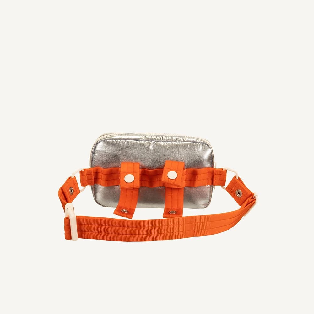 Fahrrad-/Bauchtasche *Better Together*, metallic silver
