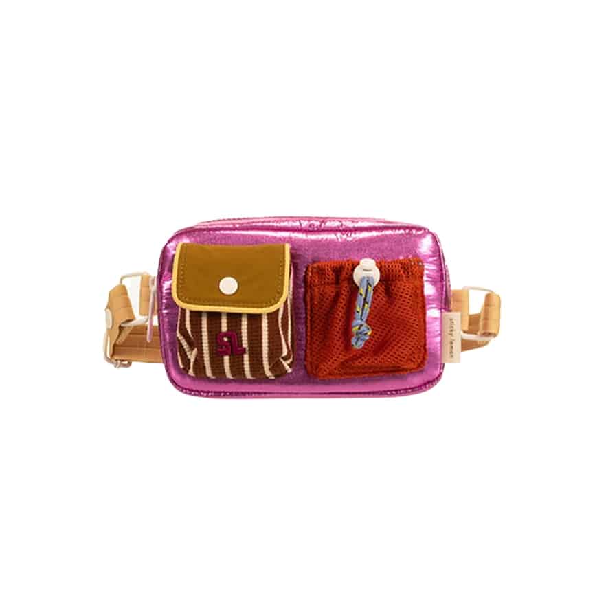 Fahrrad-/Bauchtasche *Better Together*, metallic pink