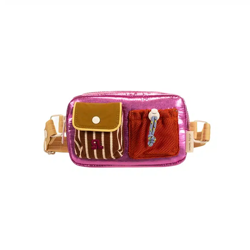 Fahrrad-/Bauchtasche *Better Together*, metallic pink