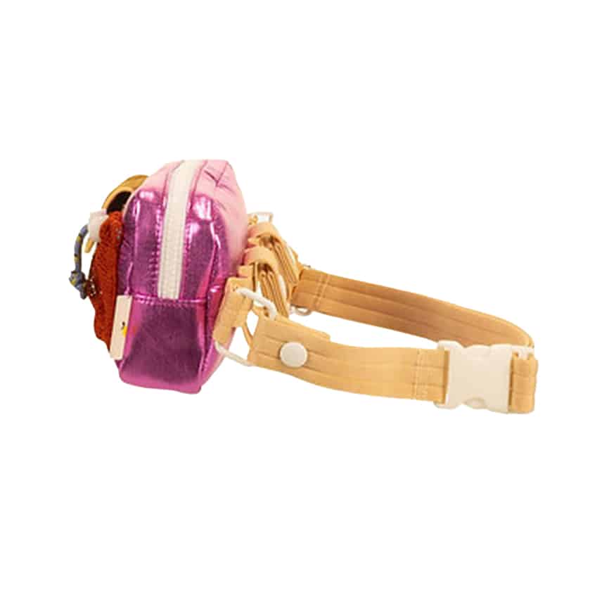 Fahrrad-/Bauchtasche *Better Together*, metallic pink