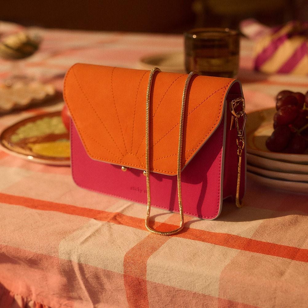 Tasche *Coloré*, positano purple + arancia orange