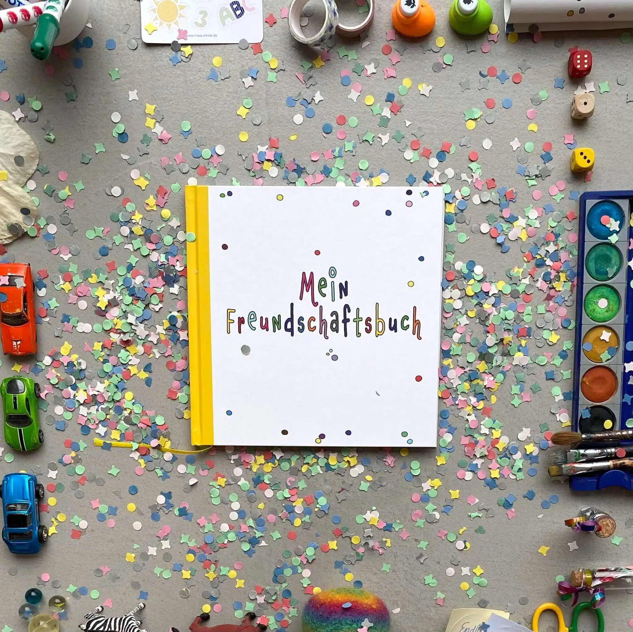 Freundebuch Freundschaftsbuch Erinnerungsbuch P24 Cover Freundebuch Pünktchen
