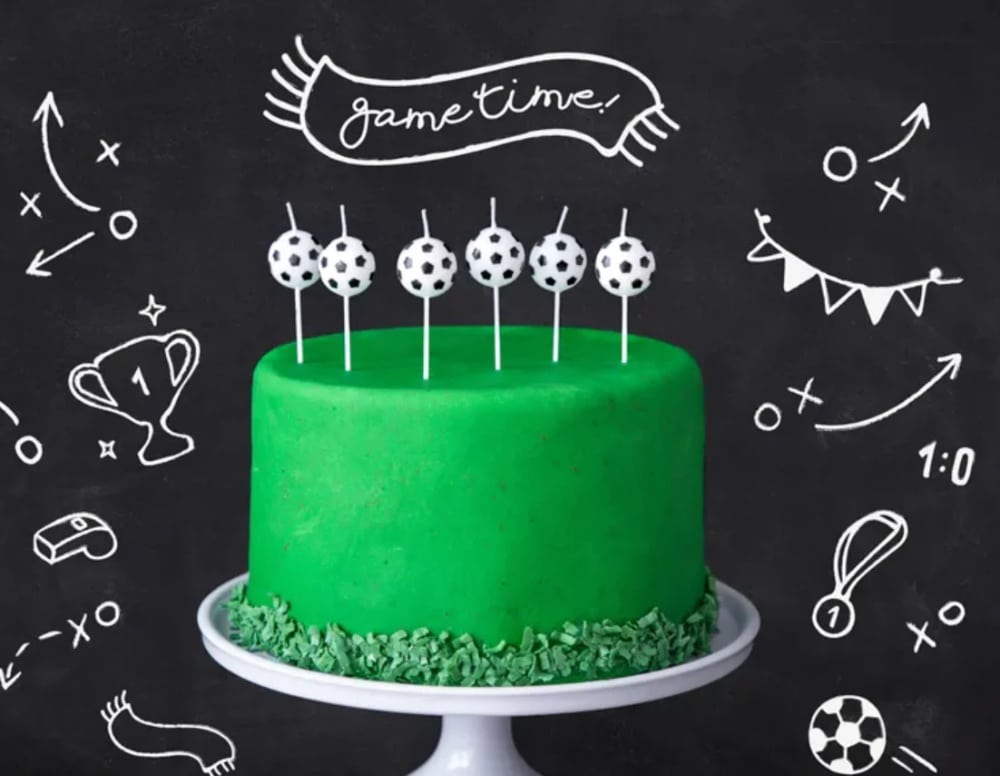 Kerzen Set, Fußball