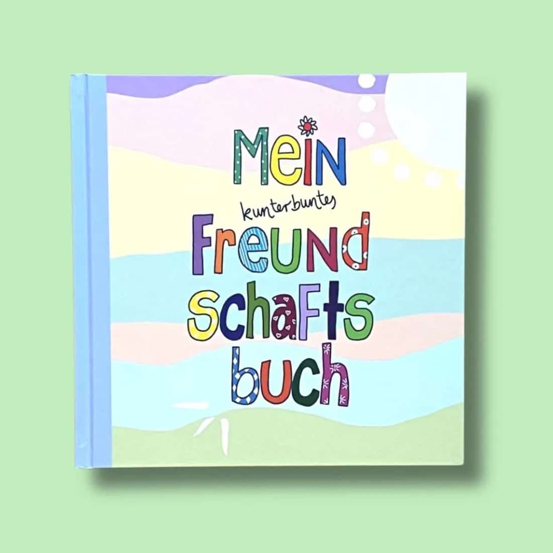 Freundebuch und Freundebuchtasche *Kunterbunt*