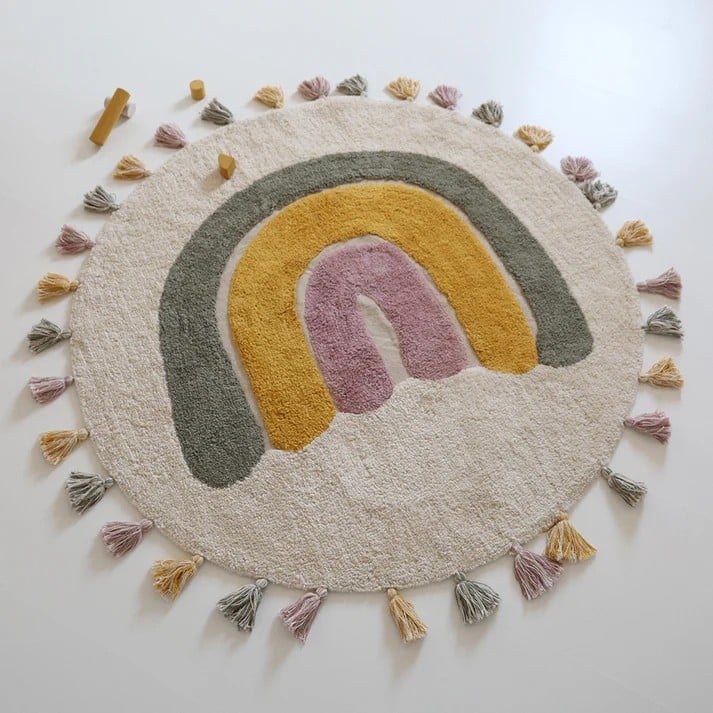 Teppich *Rainbow*, Moos Ø110cm