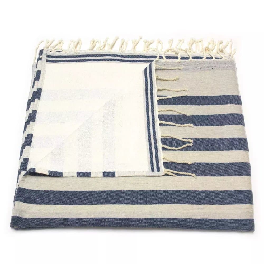Tuch *Fouta* Hamamtuch Frottee, Midnight Sky 180x100cm
