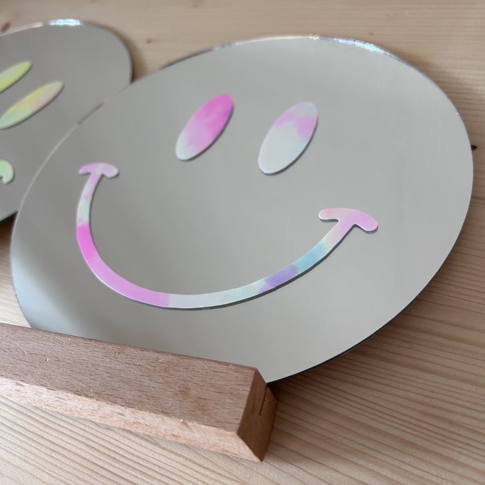 Spiegel *Happy Smile*, Rainbow Pastell
