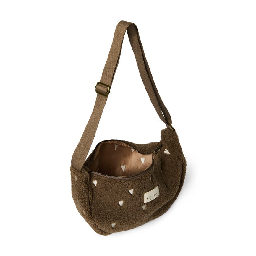 Bauchtasche, Fanny Pack *Teddy Hearts*, Braun