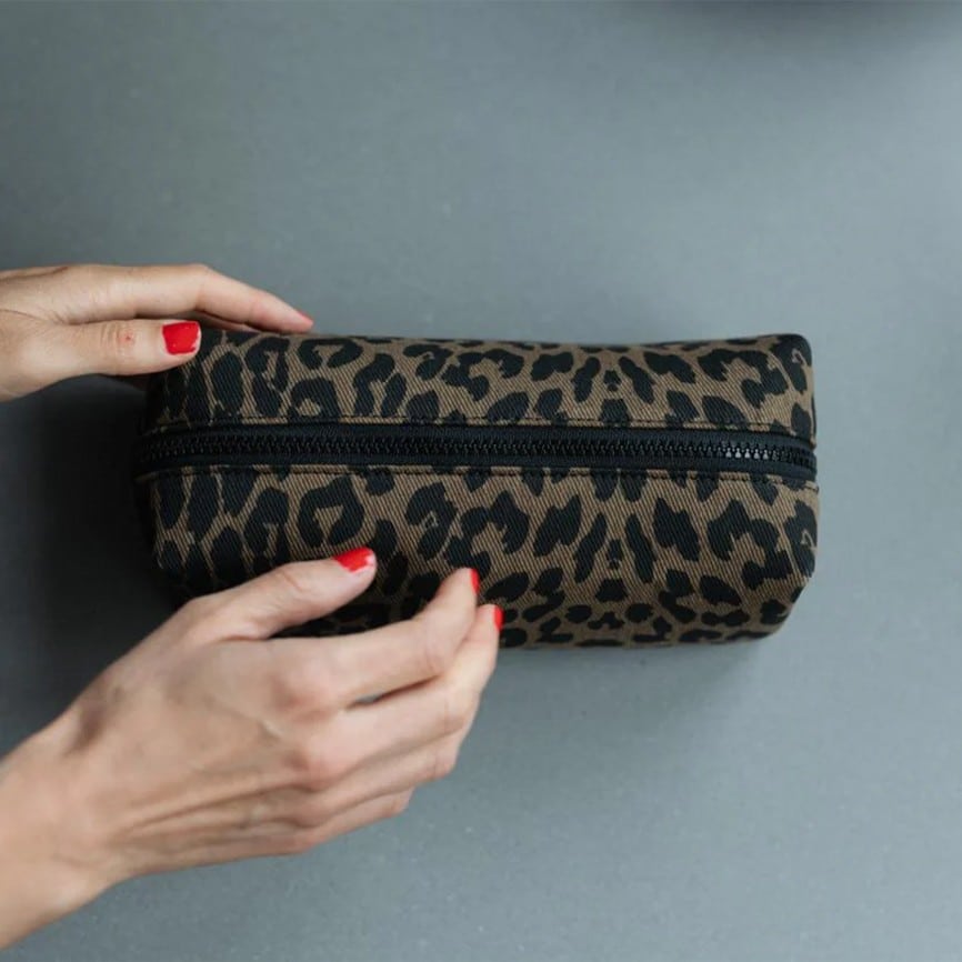 Pouch, Canvas, Leo Light Brown