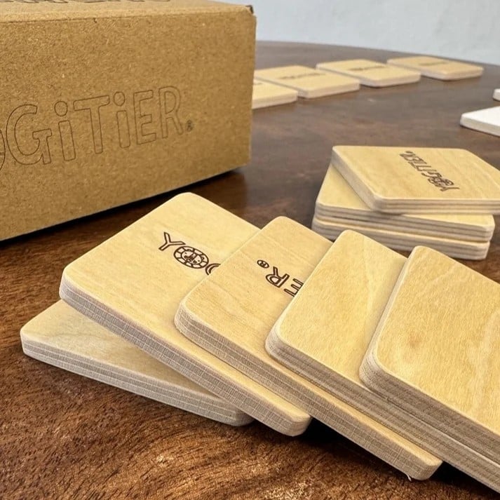 Yoga Memo aus Holz
