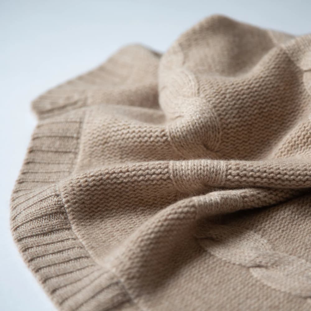 Babydecke *Jules*, Beige, Kaschmir